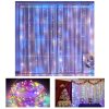 300 LEDs Window Curtain Fairy Lights 8 Modes and Remote Control for Bedroom (300 x 300cm) – MULTICOLOUR