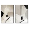 Modern Abstract 2 Sets Black Frame Canvas Wall Art – 40×60 cm