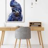 Black Cockatoo A Black Frame Canvas Wall Art – 50×70 cm