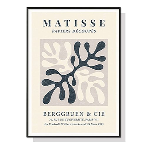 Henri Matisse Black Frame Canvas Wall Art – 70×100 cm