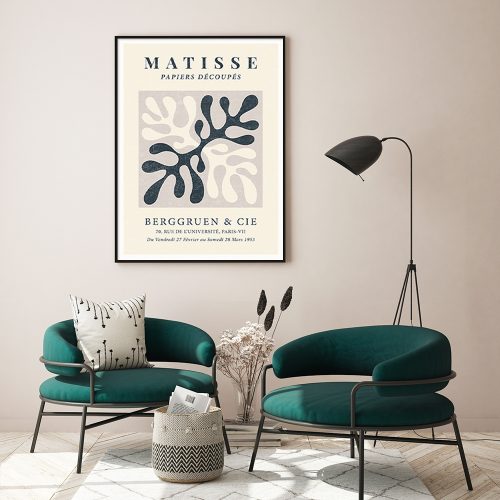 Henri Matisse Black Frame Canvas Wall Art – 70×100 cm