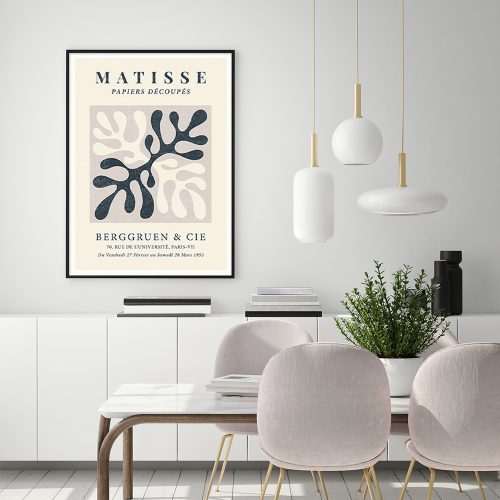 Henri Matisse Black Frame Canvas Wall Art – 70×100 cm