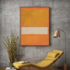 Yellow By Mark Rothko Black Frame Canvas Wall Art – 50×70 cm