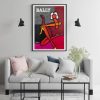 Fashion Woman Black Frame Canvas Wall Art – 50×70 cm