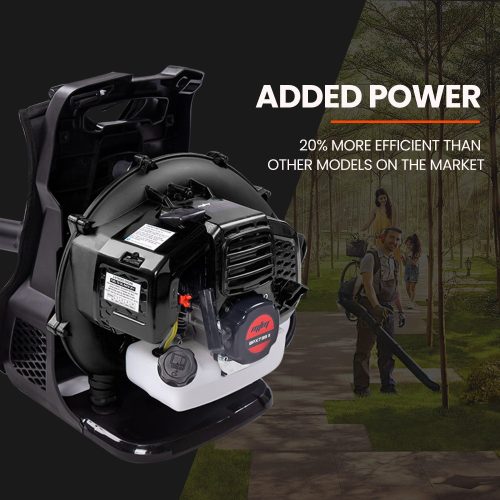 MTM 65CC Petrol Backpack Leaf Blower – Commercial 2 Stroke Garden Yard Tool Back