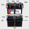 X-CELL Deep Cycle Battery Box Marine Storage Case Boat 12v Camper Camping Power