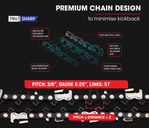 Petrol Chainsaw Arborist Tree Pruning Garden Chain Saw – AG 38CC
