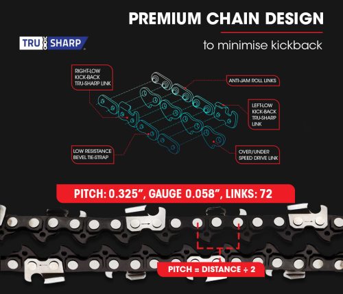Petrol Chainsaw Arborist Tree Pruning Garden Chain Saw – AG 45CC