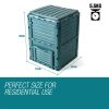 PLANTCRAFT 290L Aerated Compost Bin Food Waste Garden Recycling Composter – Bottle Green