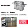 EuroGrille Outdoor BBQ Grill Barbeque Gas Stainless Steel Kitchen Commercial – 9 Burner