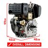 Baumr-AG DIESEL Stationary Engine 4 Stroke OHV Horizontal Shaft Motor – RX460E