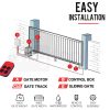 E-GUARD Automatic Sliding Gate Opener 6m 1500kg Auto Motorised Remote Control Kit