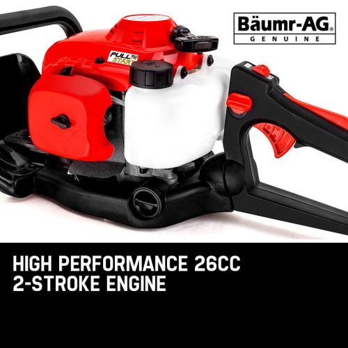 Baumr-AG 26CC Petrol Hedge Trimmer – 2-Stroke Clipper Saw Precision 24 Blade