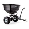 PLANTCRAFT Tow Behind Broadcast Spreader Seed Fertiliser Tow Rotary – 90 kg