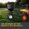 PLANTCRAFT Tow Behind Broadcast Spreader Seed Fertiliser Tow Rotary – 90 kg