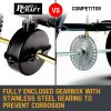 PLANTCRAFT Tow Behind Broadcast Spreader Seed Fertiliser Tow Rotary – 90 kg