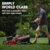 Lawn Mower 139CC 17 Petrol Push Lawnmower 4-Stroke Engine Catch. – Red