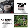 Lawn Mower 139CC 17 Petrol Push Lawnmower 4-Stroke Engine Catch. – Red