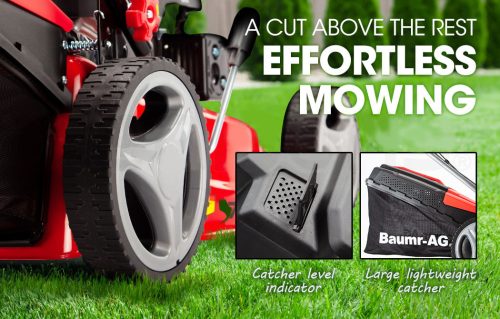 Lawn Mower 18 Petrol Self-Propelled Push Lawnmower 4-Stroke – 175cc