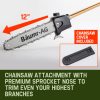 Baumr-AG 65CC Pole Chainsaw Saw Petrol Chain Tree Pruner Extendable Cutter