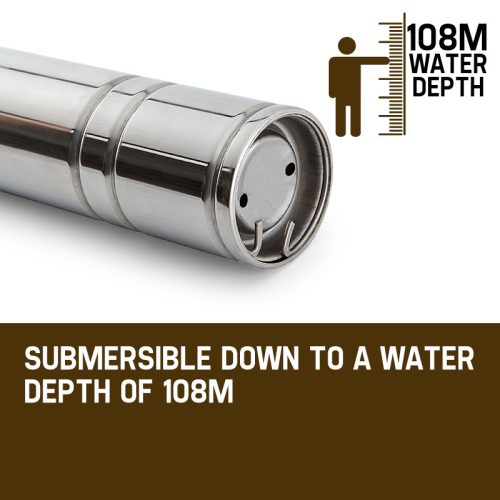 Submersible Bore Water Pump Deep Well Irrigation Stainless Steel 240V – 1.5 HP