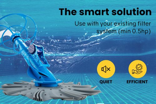 Aurelaqua Swimming Pool Cleaner Floor Climb Wall Automatic Vacuum 10M Hose – Blue