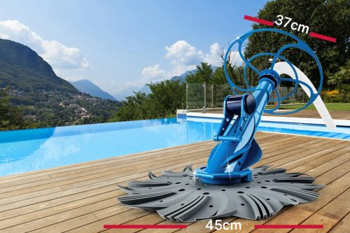 Aurelaqua Swimming Pool Cleaner Floor Climb Wall Automatic Vacuum 10M Hose – Blue
