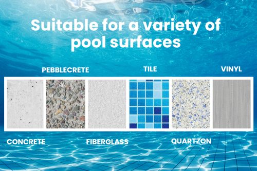Aurelaqua Swimming Pool Cleaner Floor Climb Wall Automatic Vacuum 10M Hose – White