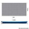 AURELAQUA Solar Swimming Pool Cover 500 Micron Heater Bubble Blanket – 6×3.2 m, Blue and Silver