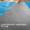 AURELAQUA Solar Swimming Pool Cover 500 Micron Heater Bubble Blanket – 6×3.2 m, Blue and Silver