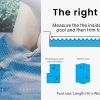 Pool Cover 500 Micron Solar Blanket Swimming Thermal – 9.5×5 m, Blue