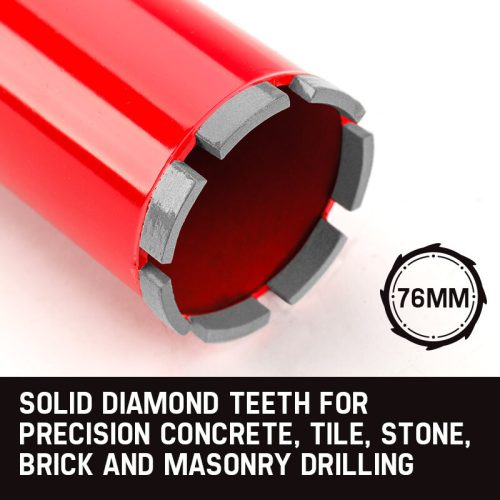 Baumr-AG Diamond Core Drill Bit Concrete Wet Dry Tile Stone Brick Marble 1-1/4 UNC – 76 mm