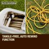 PLANTCRAFT Retractable Garden Water Hose Reel Storage Spray Gun Rewind – 30 M