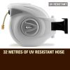 PLANTCRAFT Retractable Garden Water Hose Reel Storage Spray Gun Rewind – 30 M