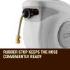 PLANTCRAFT Retractable Garden Water Hose Reel Storage Spray Gun Rewind – 30 M