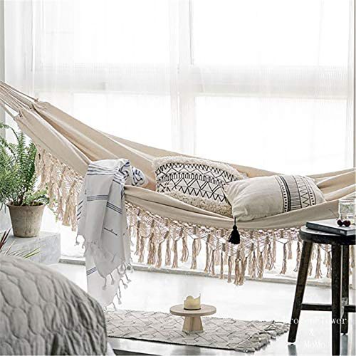 Boho Cotton Macrame Hammock – Natural