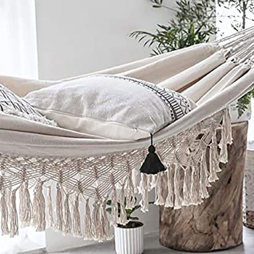 Boho Cotton Macrame Hammock