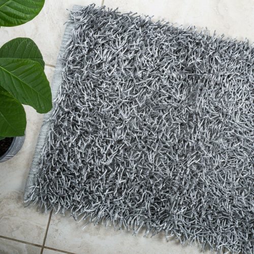 Luxury High Pile Soft Non Slip Bathmat 50 x 80cm – Silver