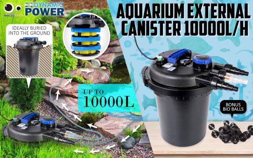 Combo Aquarium Garden Filter 10000L/H + Submersible Water Pump – 10000L/H