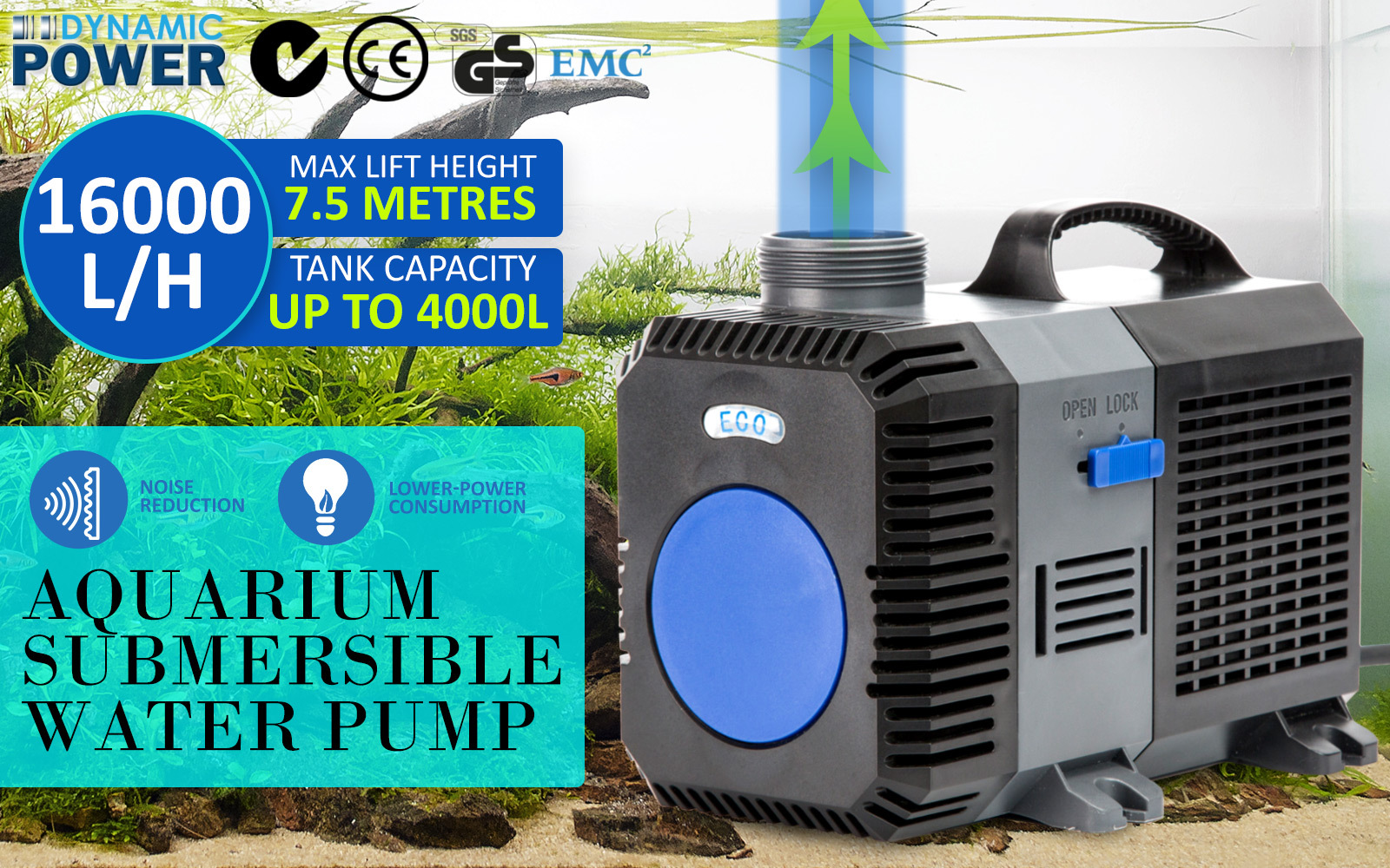 Aquarium Submersible Pond Water Pump