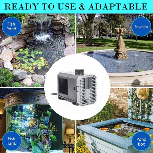 Aquarium Submersible Water Pump Pond – 2500L/H 45W 2.7m Pond