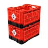 BigAnt Smart Foldable Stackable Crate – 48L, Red