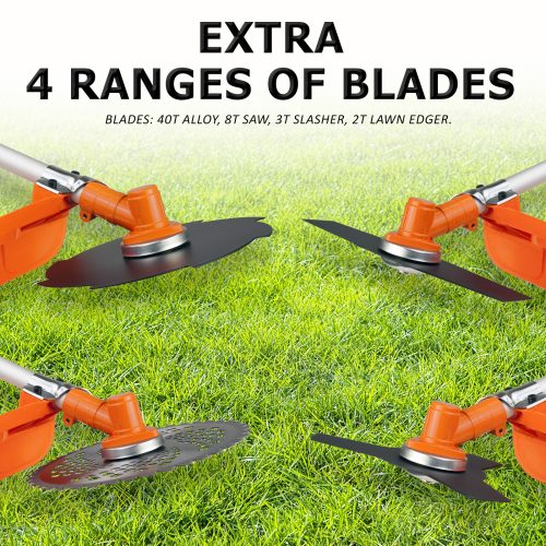 Garden Whipper Snipper Brush Cutter – 43cc + 4 Blade
