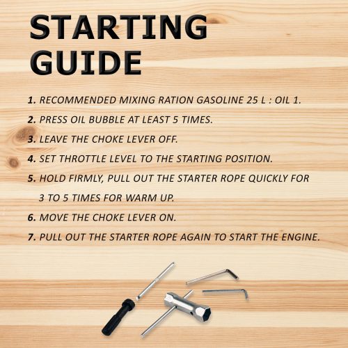 Garden Whipper Snipper Brush Cutter – 43cc + 1 Blade