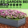 Home Ready Grey Raised Garden Bed Stand Galvanised Steel Planter