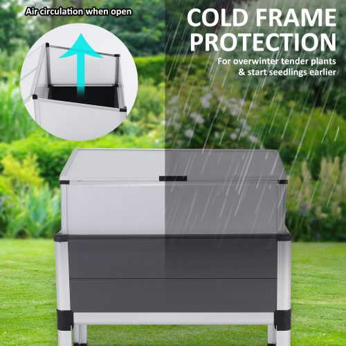 Home Ready Cold Frame Greenhouse Cover Raised Garden Bed Stand Planter – 2