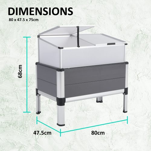 Home Ready Cold Frame Greenhouse Cover Raised Garden Bed Stand Planter – 2