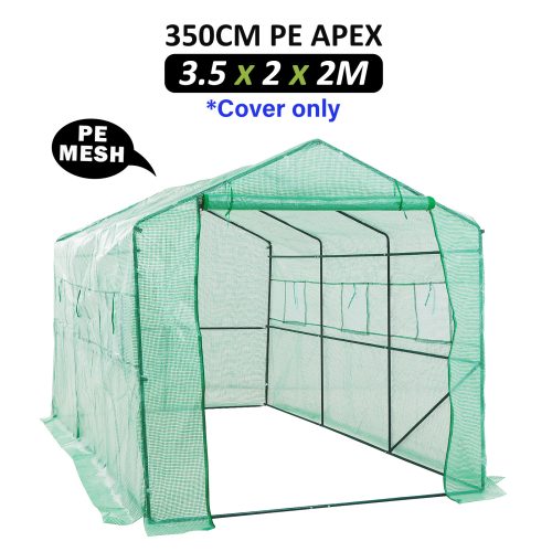 Home Ready Apex Mini Garden Greenhouse Shed PVC Cover Only – 3.5x2x2 M