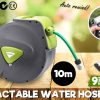 Dynamic Power Garden Water Hose Retractable Rewind Reel Wall Mounted – 10M