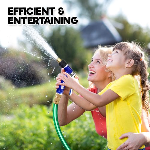 Dynamic Power Garden Water Hose Retractable Rewind Reel Wall Mounted – 20M + Brass Gun
